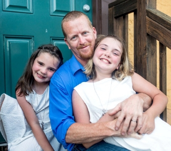 Brian says the apprenticeship program has helped him and his family.