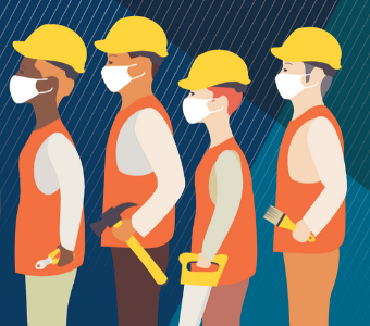 Socially Distanced Facility Workers