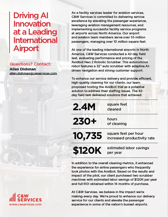Driving ai at a leading international airport.